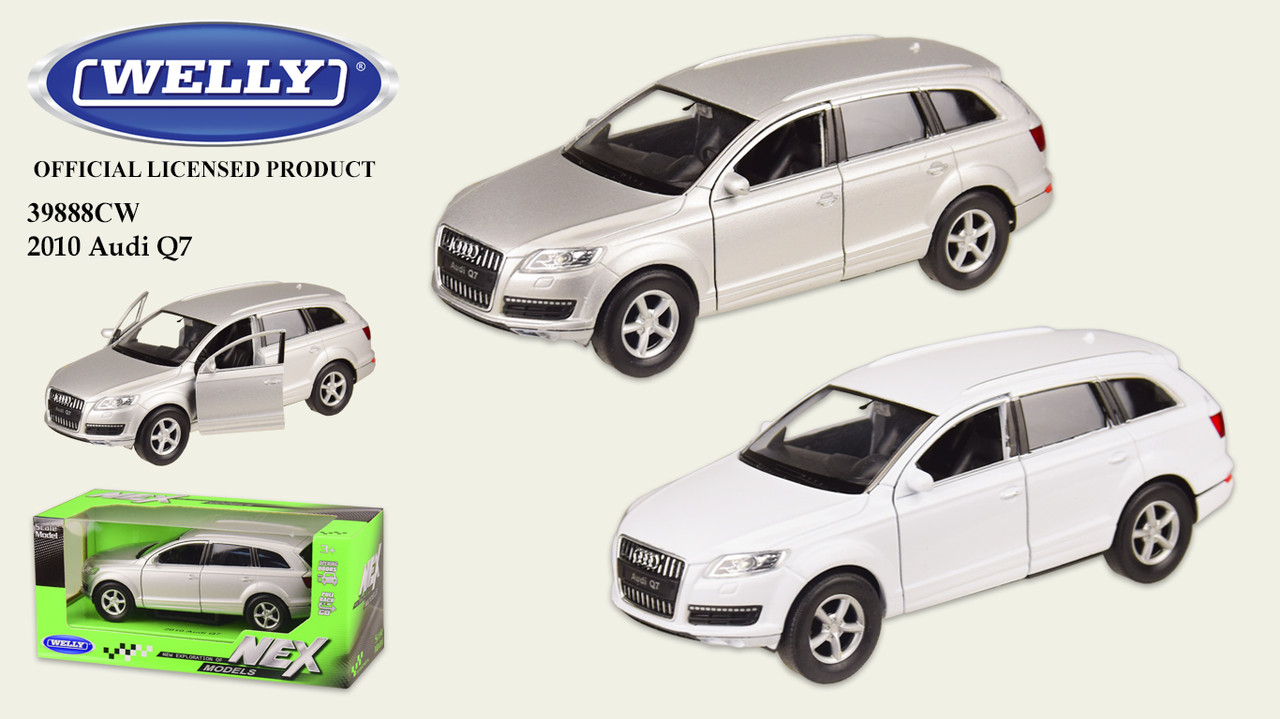 

Машина метал "WELLY"1:33 AUDI Q7,откр.двери,2 цвета,в кор.18*8*8 см, 15.5*6*5.5см /48-2/ (39888CW)