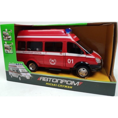 

Машина, свет, звук, открываются двери "Автопром" городские службы, в коробке 21,5*10,5*12 (7807)