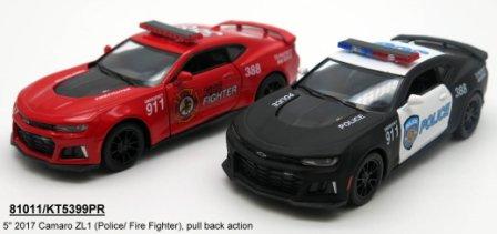 

Модель легковая KT5399WPR 5" 2017 Camaro ZL1 (Police/FireFighter) метал.инерц.откр.дв.кор./96/(KT5399WPR)