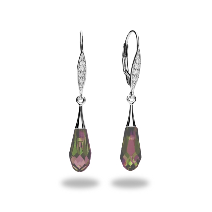 

Серебряные серьги SPARK Fancy Drop со Swarovski модели KWC653221LSH