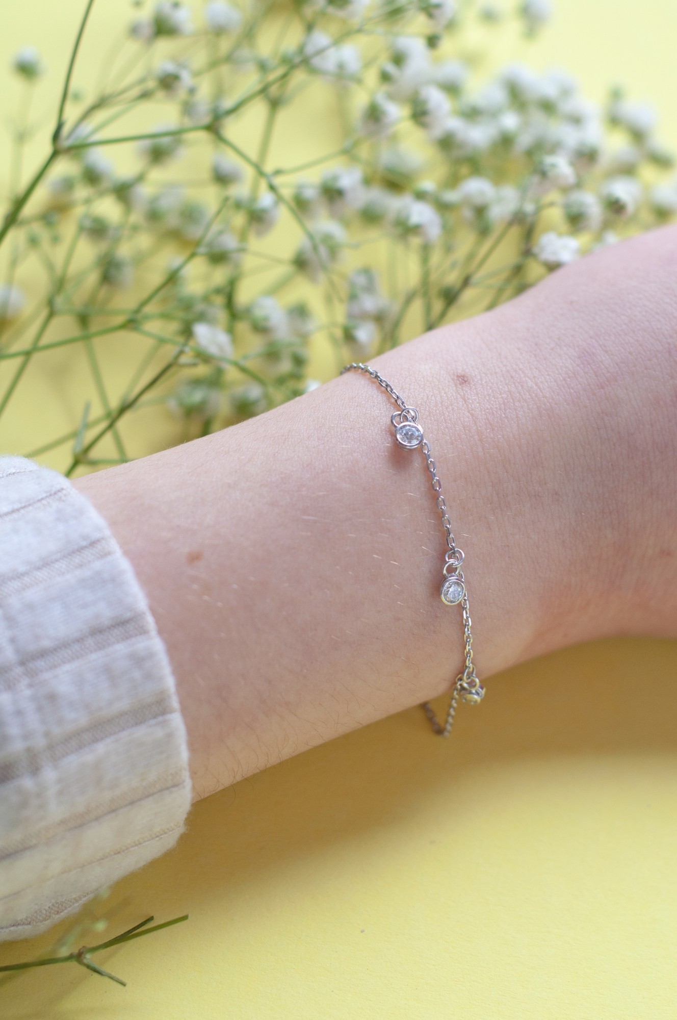 

Серебряный браслет HARMONY с40298 16.5 бел.