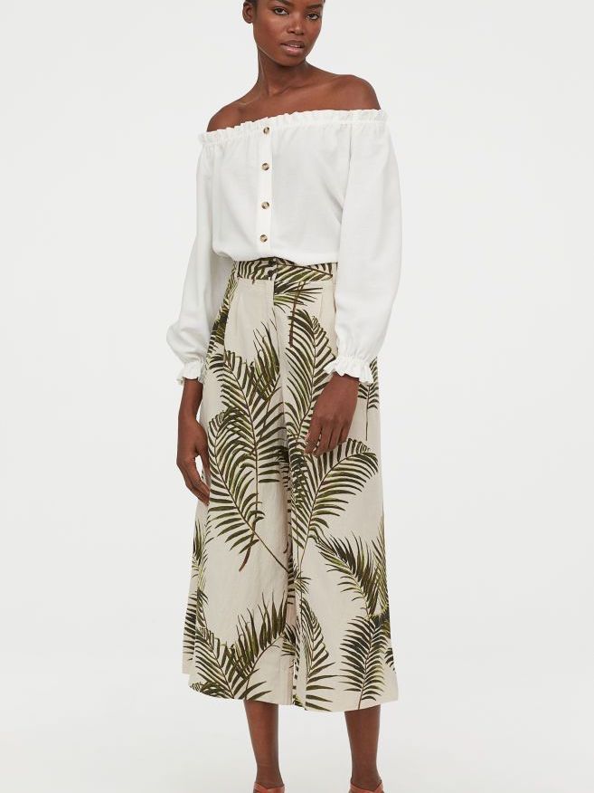 

Брюки H&M 0730566-б 40 Бежевые
