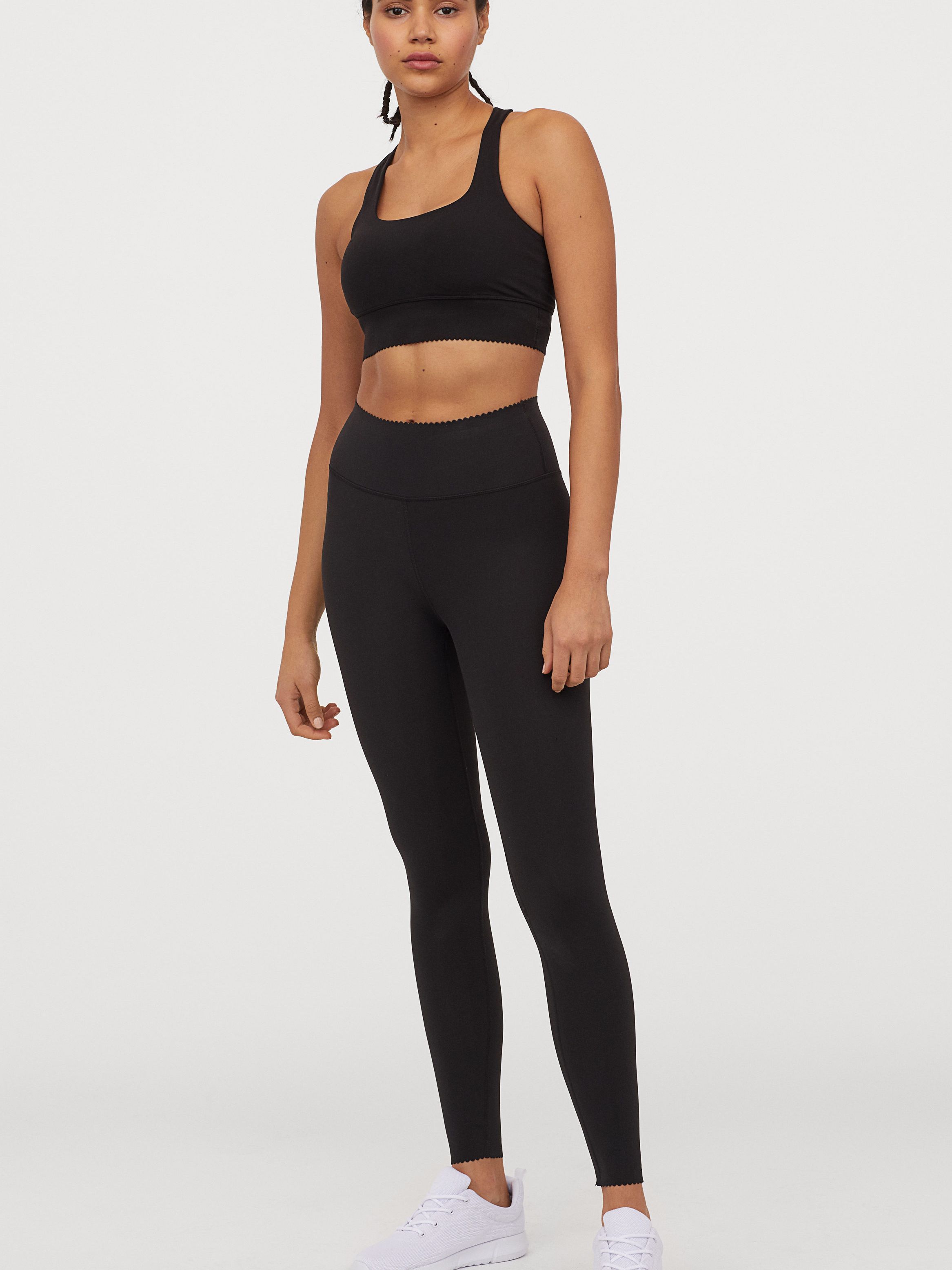 

Спортивные леггинсы H&M Sport 0769748-1 XL Черные
