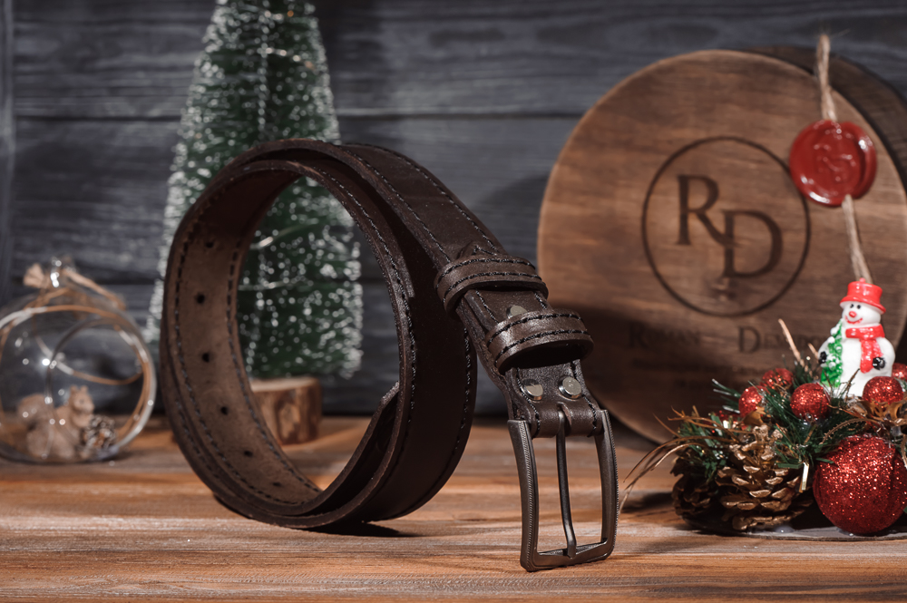 

Ремeнь кожаный Rd Mod25kn1 Коричневый 120 см + аппретура
