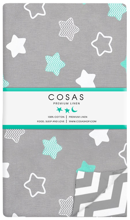 

Пододеяльник Cosas Star Zig Zig Grey 155х215