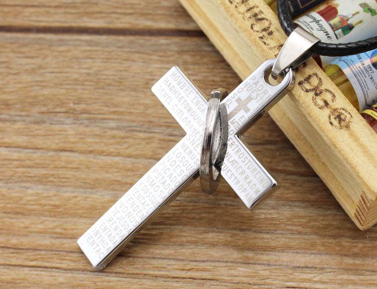 

Кулон КООRА крестик Silver Cross Circle декорирован изображением креста с кольцом 00405