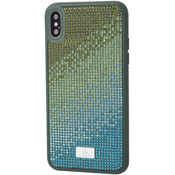 

Чехол со стразами Bling World Rainbown Design для Apple iPhone X / XS (5.8") (Зеленый)