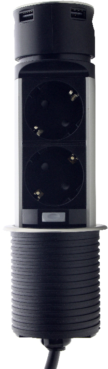 

Портативная мебельная розетка ElectroHouse EH-AR-306