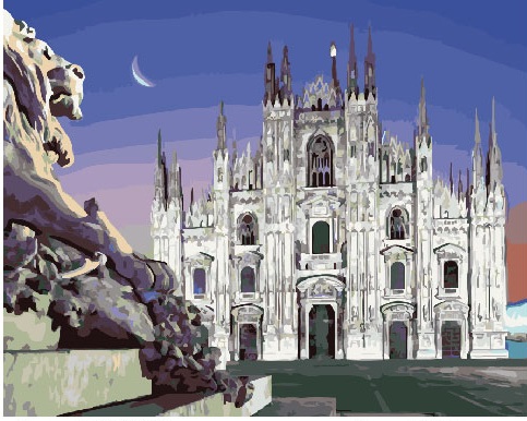 

Картина по номерам BrushMe Ночной Дуомо, 40 х 50 см (BRM23741)