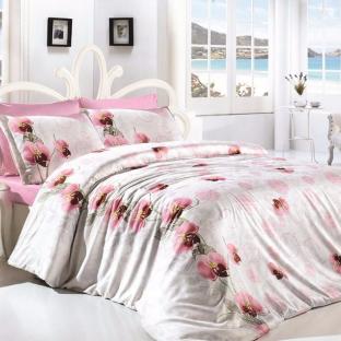 

КПБ "first choice" de luxe ранфорс цветной leora pembe 200х220