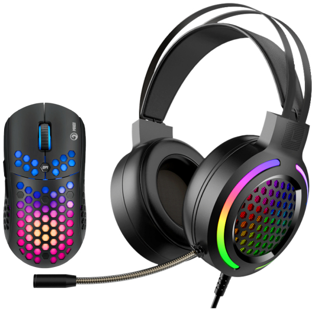 

Мышь Marvo MH01BK USB + гарнитура Black