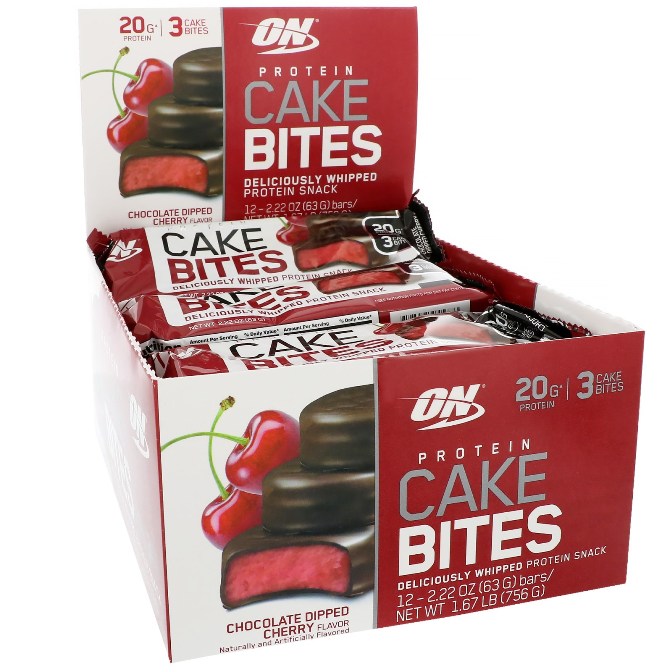 Протеиновое пирожное Optimum Nutrition Cake Bites 12 порций шоколад ...