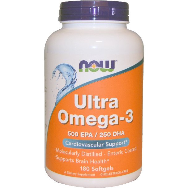 

Витамины NOW Ultra Omega-3 180 капсул (4384300704)