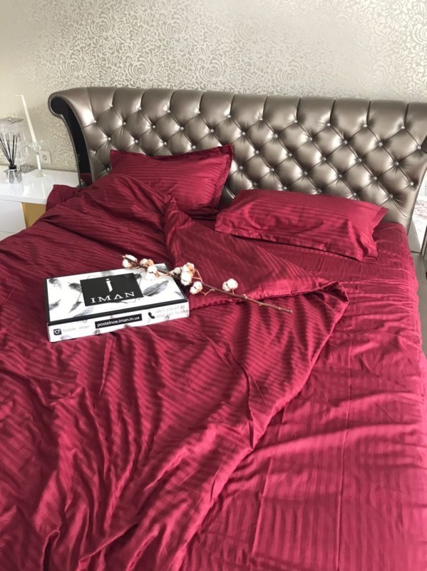 

Комплект постельного белья IMAH Страйп Сатин 100% Хлопок King Size 206k5070hh457