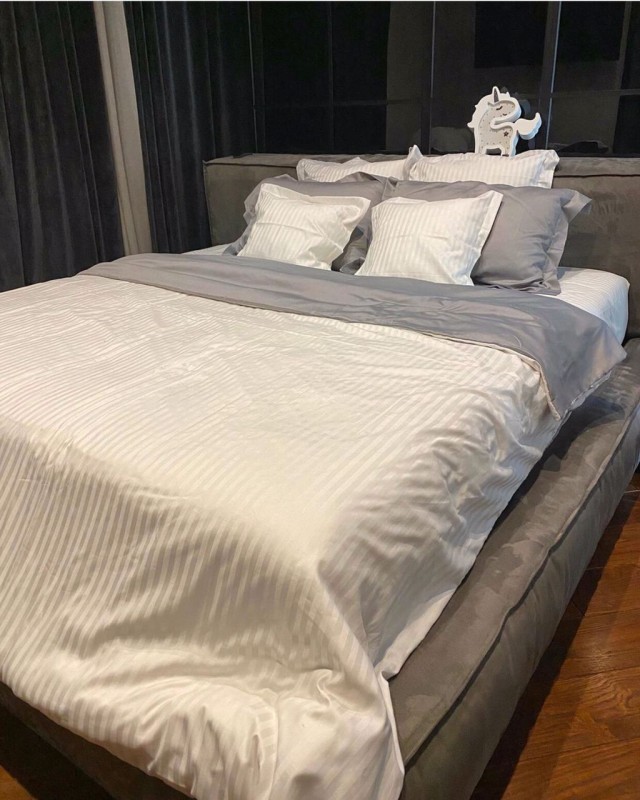 

Комплект постельного белья IMAH Страйп Сатин 100% Хлопок King Size 214k5070hh457