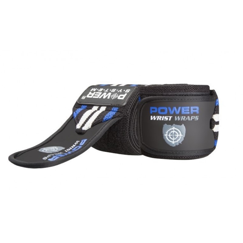 

Кистевые бинты Power System Wrist Wraps Blue/Black 450 мм, код: PS-3500_Blue-Black