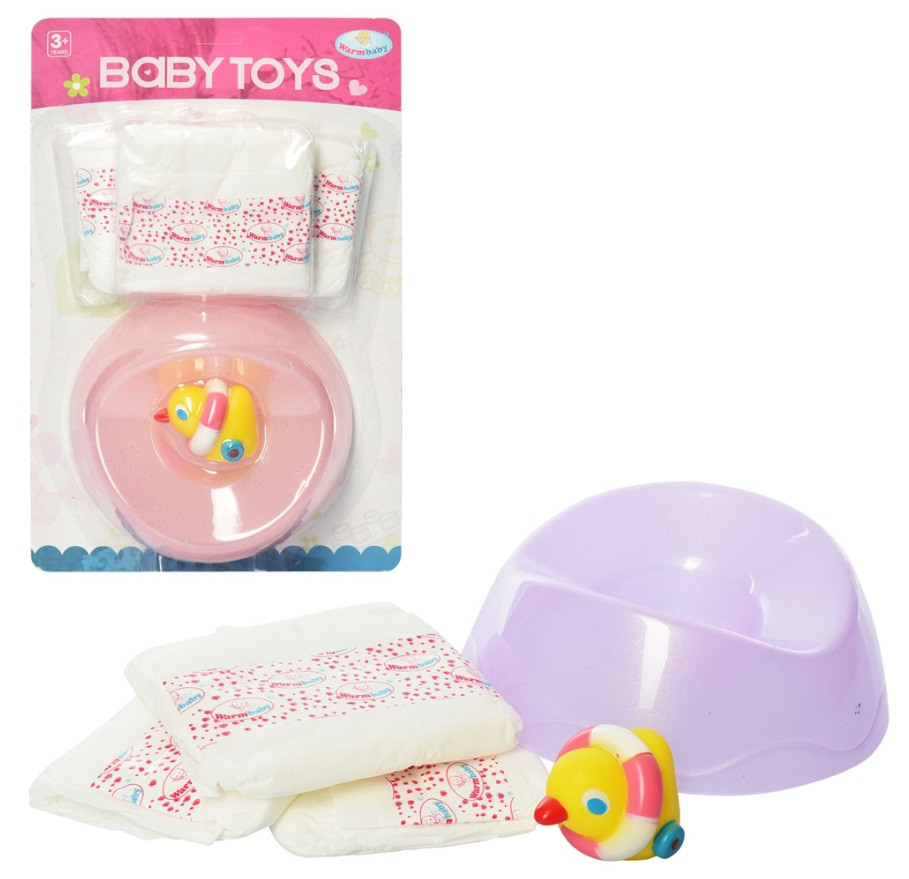 

Аксессуары для пупса A-Toys WZJ-PJ05 горшок, подгузник, 34*21,5*6 см
