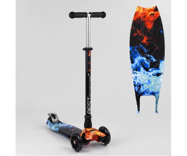 

Самокат Best Scooter Maxi Graffiti 1517 2021 NEW Огонь