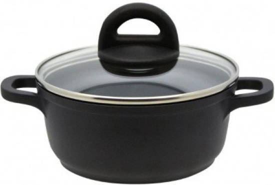 

Кастрюля Fackelmann ELO с крышкой D16*7.5 см, литой алюминий