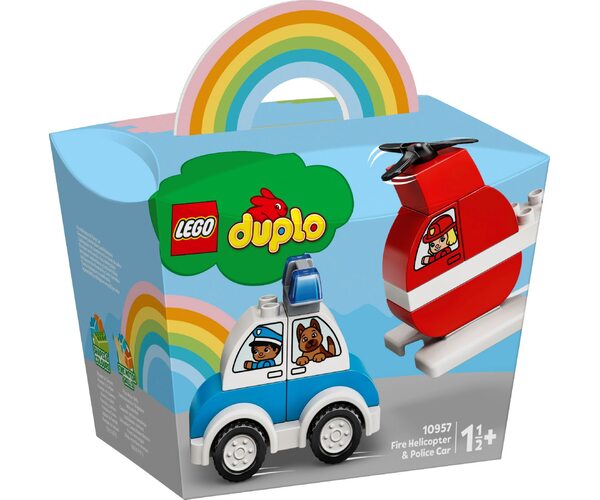 

Конструктор LEGO DUPLO Пожарный вертолет и полицейский автомобиль (10957)