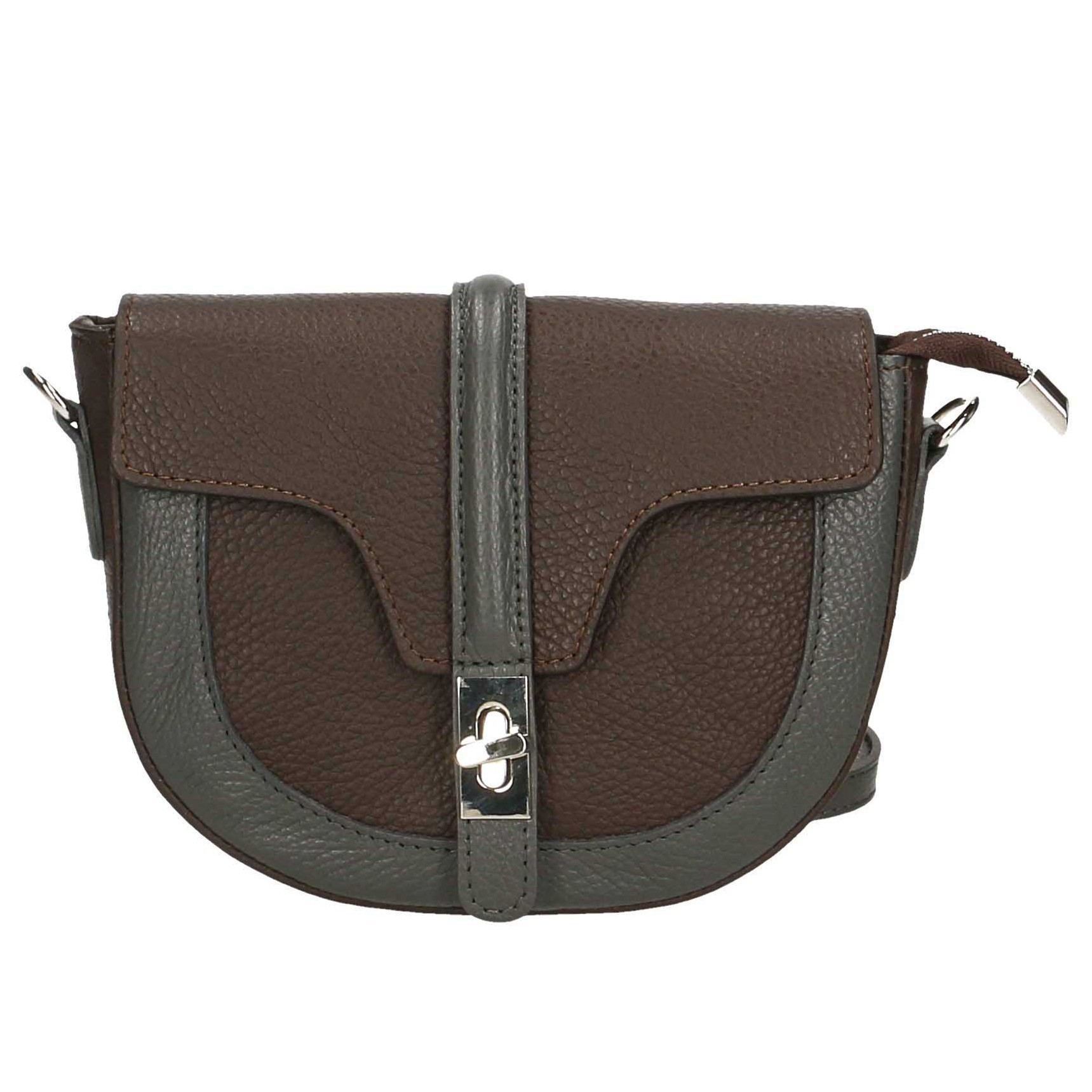 

Пошет женский кожаный Amelie Pelletteria 536002_dark_brown кофейный