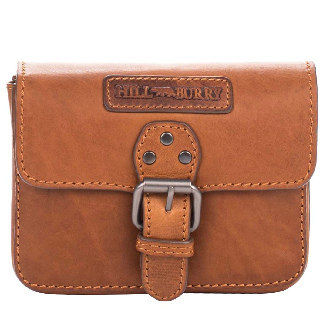 

Мужская кожаная сумка на пояс Hill Burry 3278_brown охра