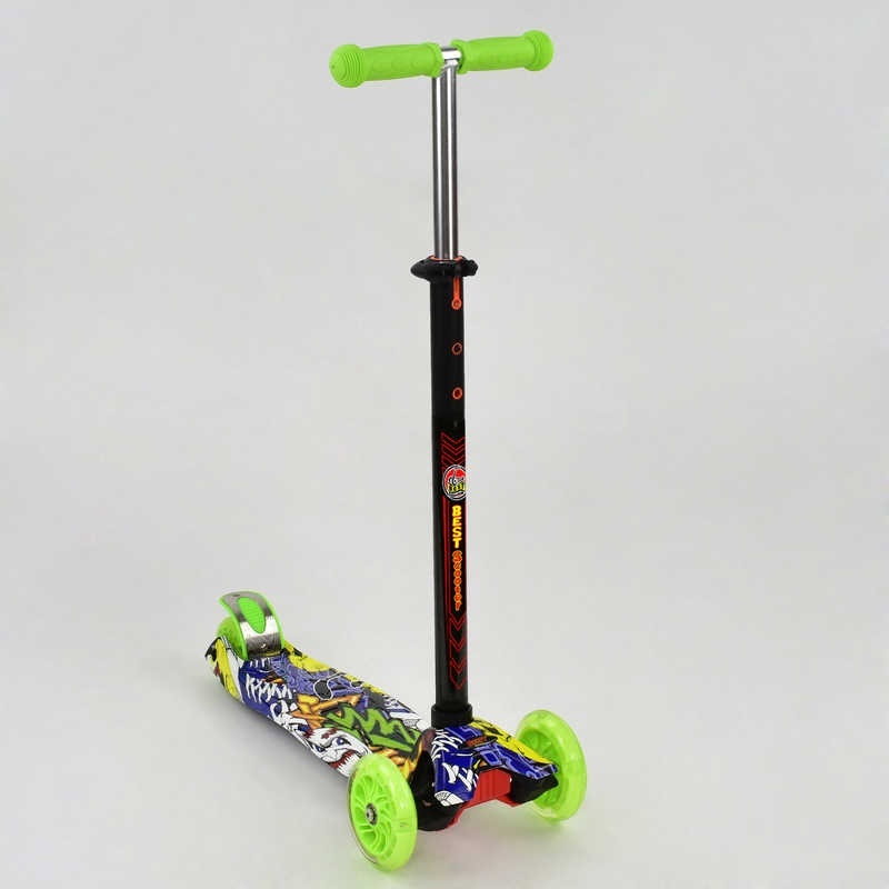 

Самокат А 24649 /779-1393 MAXI "Best Scooter" (8) 4 колеса PU. світло, d=12см