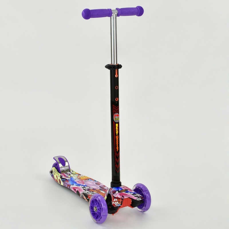

Самокат А 24664 / 779-1314 MAXI "Best Scooter" (8) 4 колеса PU. СВІТЛО, d = 12см