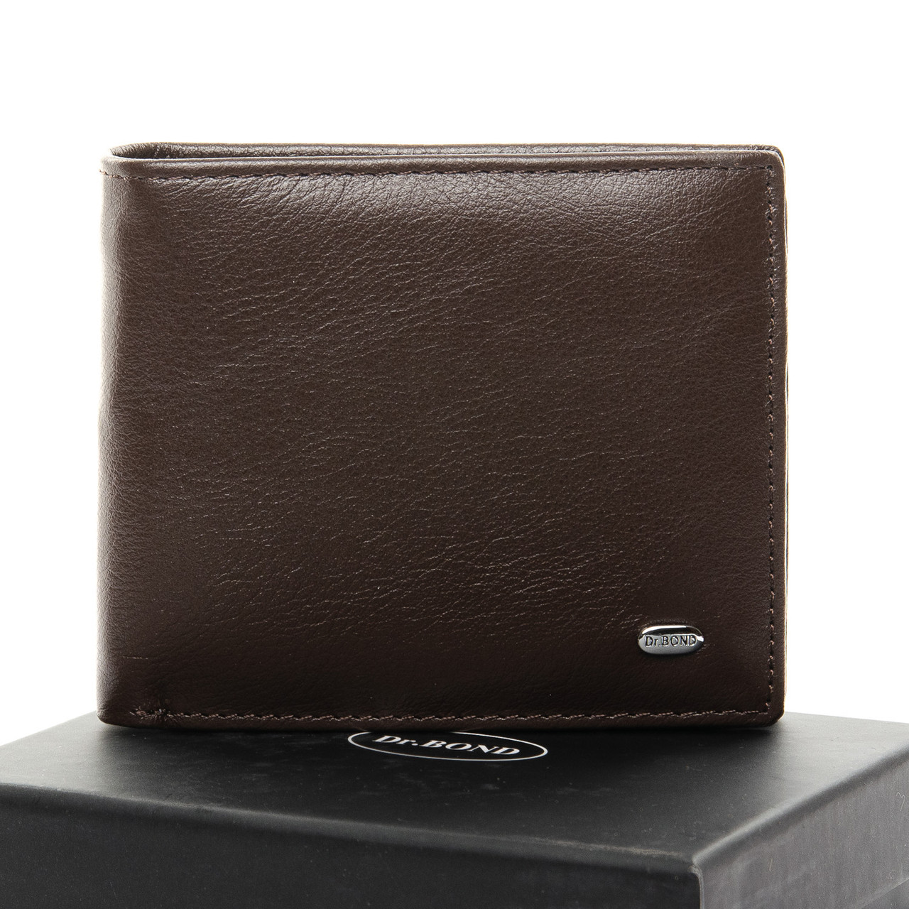 

Мужской кошелек Classic кожа DR. BOND MSM-3 brown