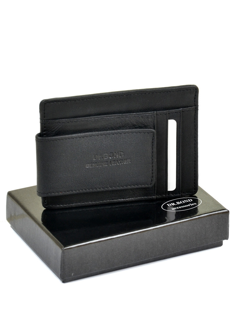 

Мужской кошелек Classic кожа DR. BOND MZS-2 черный
