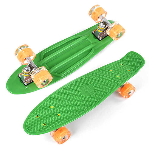 

Скейт Пенни борд доска 55см, зеленый Best Board (1705)