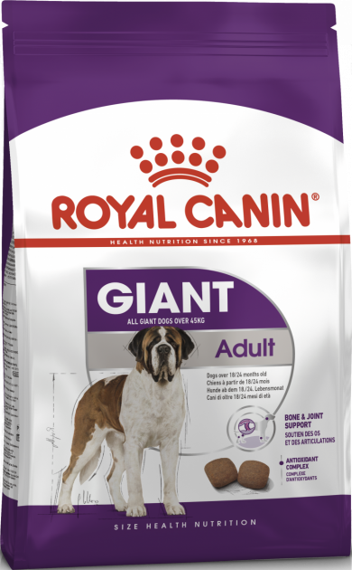 

Сухой корм для собак гигантских пород Royal Canin GIANT ADULT для взрослых собак старше 2 лет (15 кг)