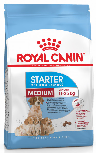 

Сухой корм для собак средних пород Royal Canin MEDIUM STARTER для беременных и щенков до 2 мес. (1 кг)