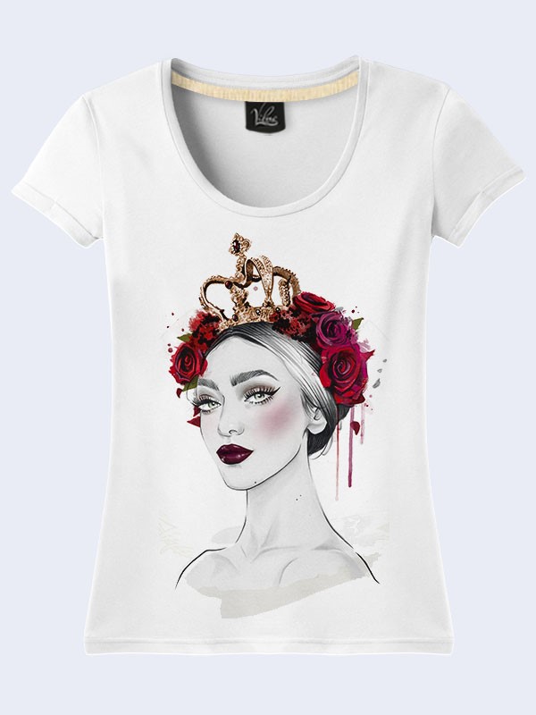 

Женская футболка Stylish queen (2423) Vilno XL (50) Разноцветный 000054965