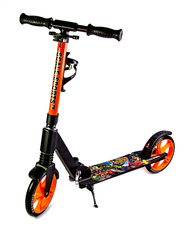 

Двухколесный самокат Scale Sports 93х38х91-105 см Оранжевый 000052574