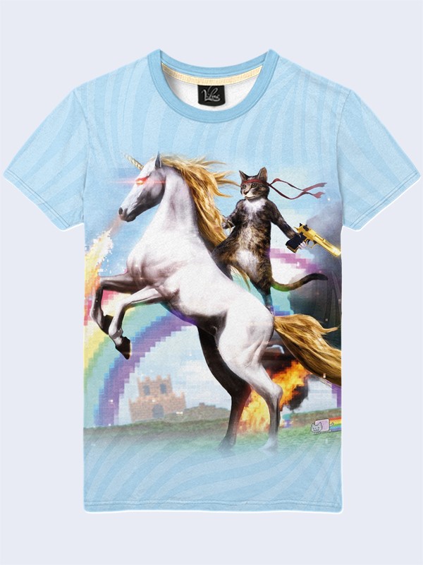 

Мужская футболка Cat on the unicorn (1941) Vilno XXL Разноцветный 000054730