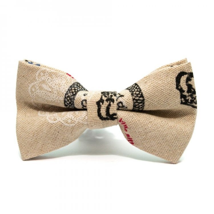 

Детский галстук бабочка Handmade 5х10 см Бежевый 000064591