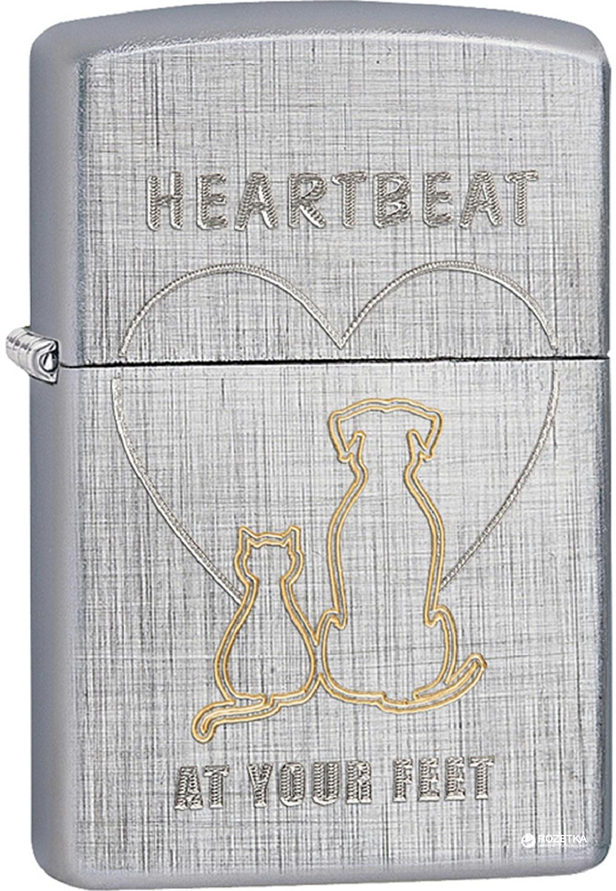 

Зажигалка Zippo Cat and Dog Серебристая (Zippo 29258)