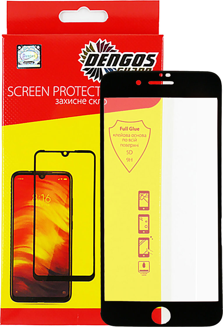 

Защитное стекло DENGOS для Apple iPhone 7 Plus/8 Plus Black (TGFG-20)
