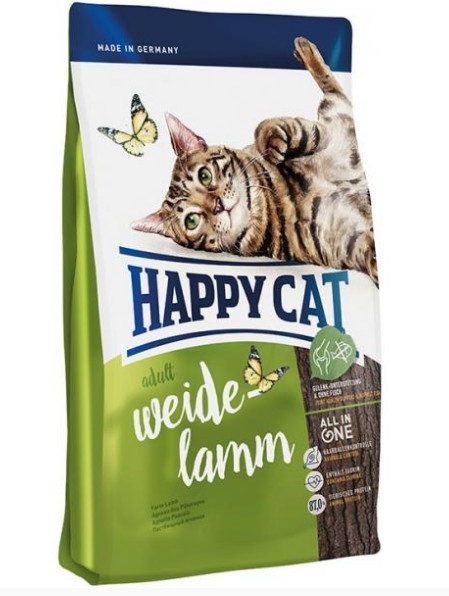 

Сухой корм для кошек Happy Cat Mit Weide Lamm c ягненком 10 кг