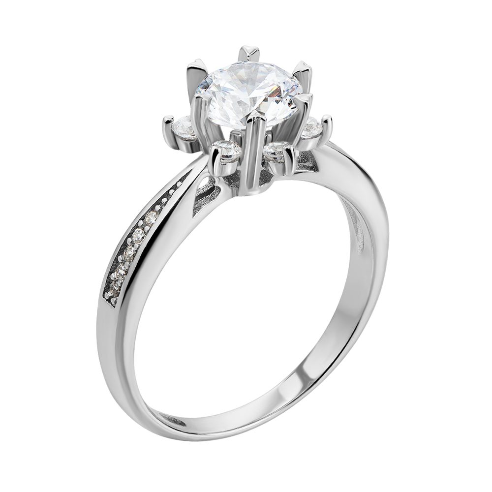 

Серебряное кольцо с фианитами 000136125 16 размера