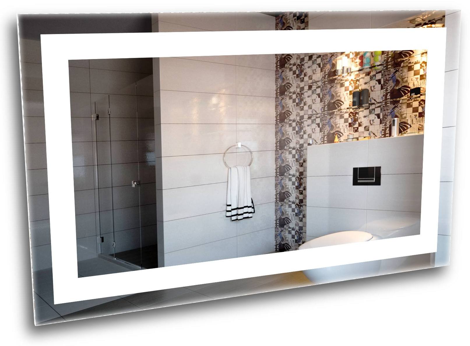 

Зеркало в ванную с LED-подсветкой StudioGlass 6-1 90х65 см