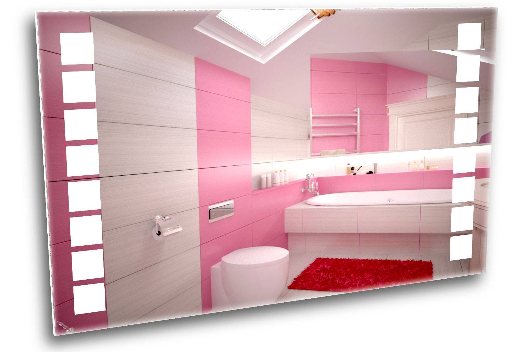 

Зеркало в ванную с LED-подсветкой StudioGlass 6-12 100x80 см