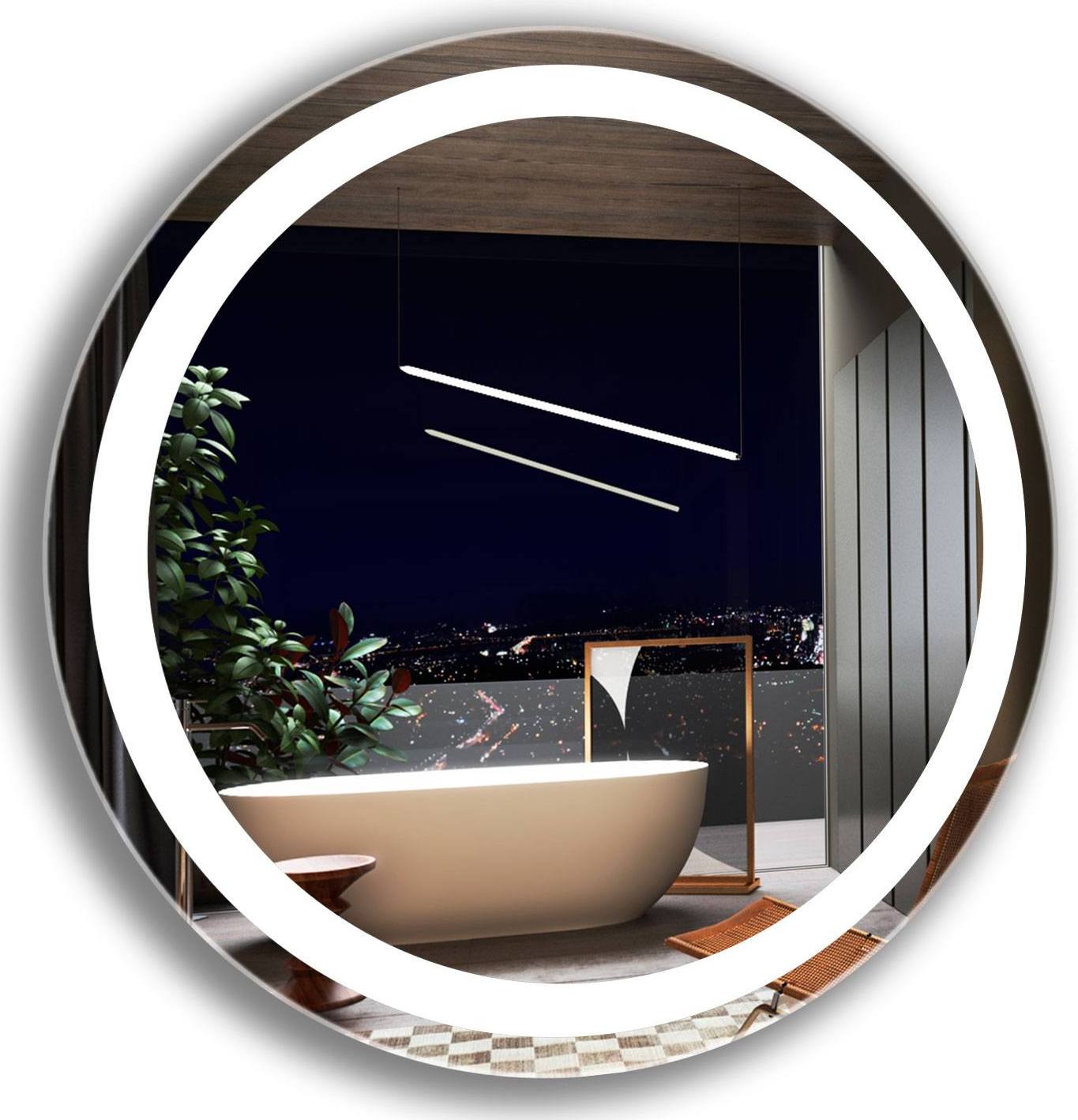 

Зеркало в ванную с LED-подсветкой StudioGlass 6-37 90х90 см