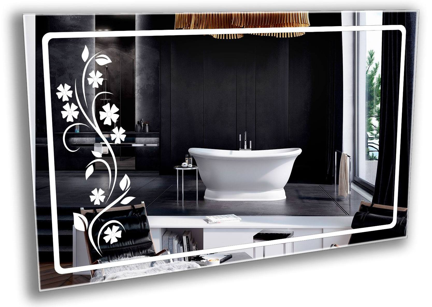 

Зеркало в ванную с LED-подсветкой StudioGlass 6-5 100x80 см