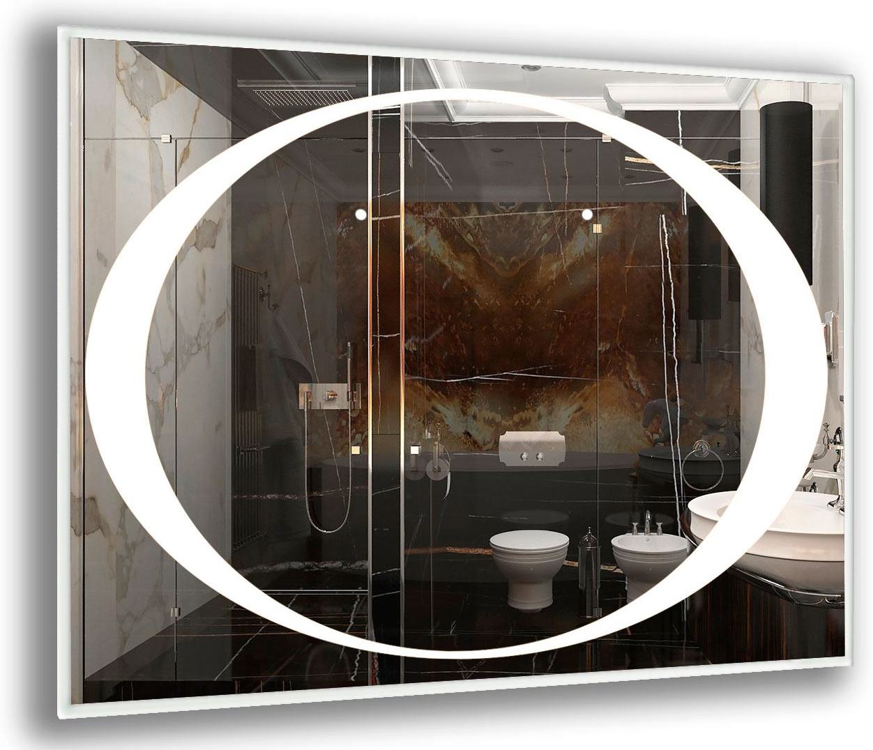 

Зеркало в ванную с LED-подсветкой StudioGlass 6-25 90x90 см