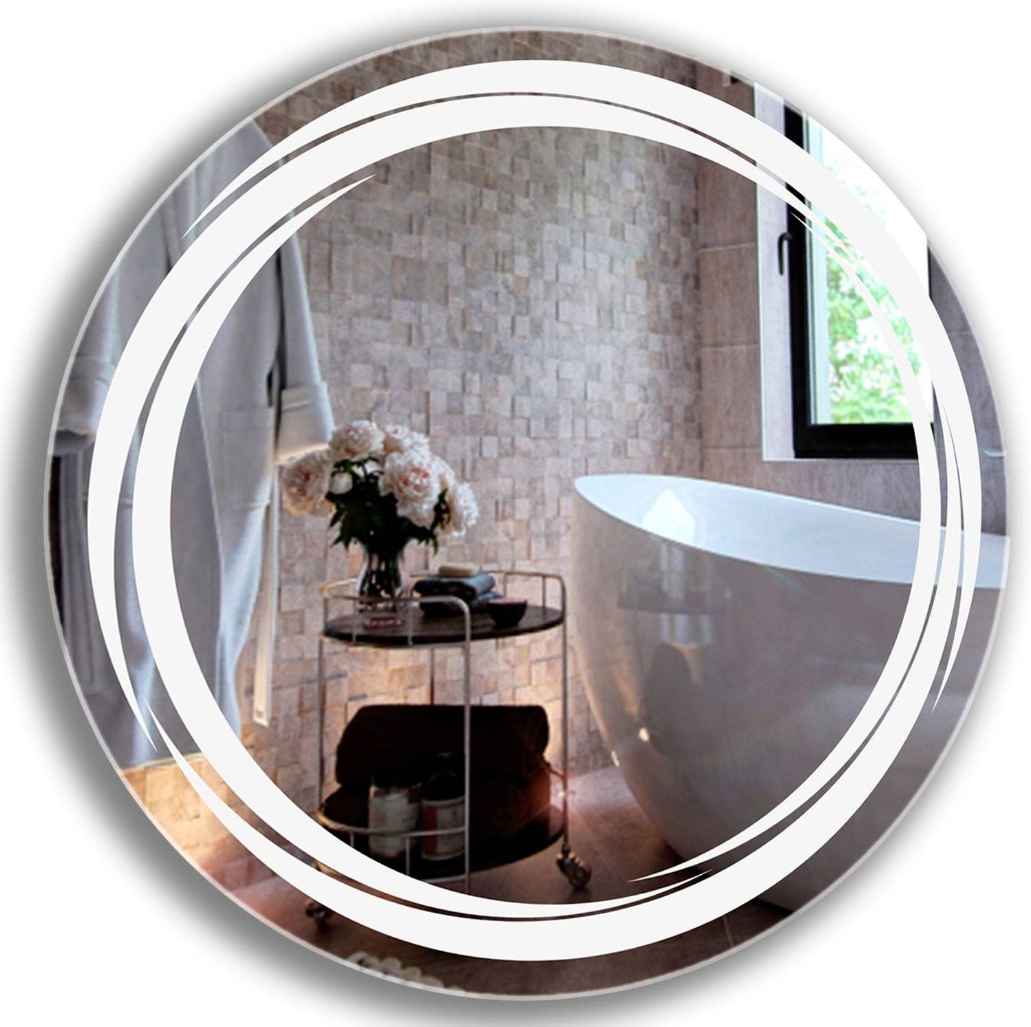 

Зеркало в ванную с LED-подсветкой StudioGlass 6-40 60x80 см