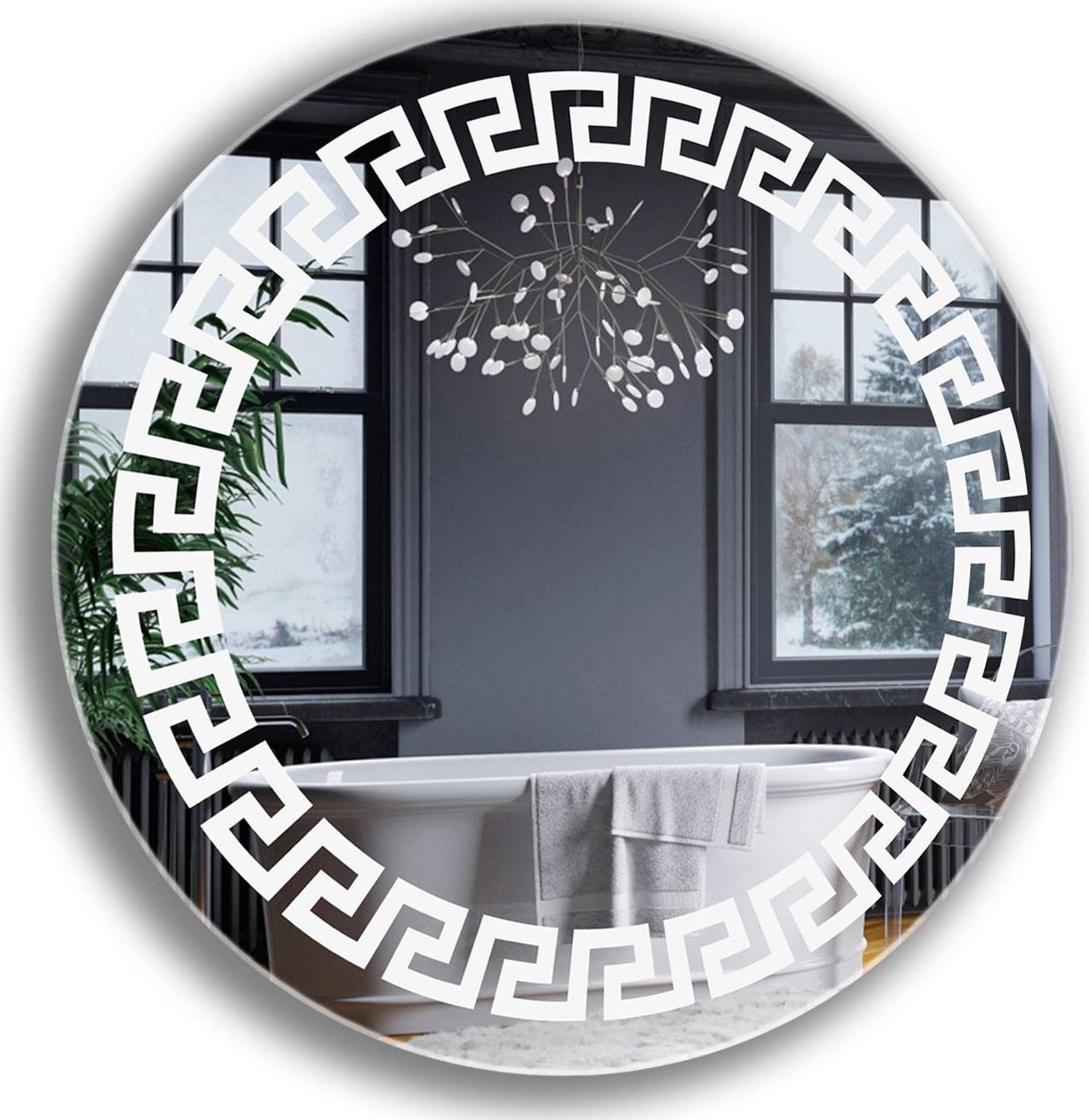 

Зеркало в ванную с LED-подсветкой StudioGlass 6-38 80х80 см