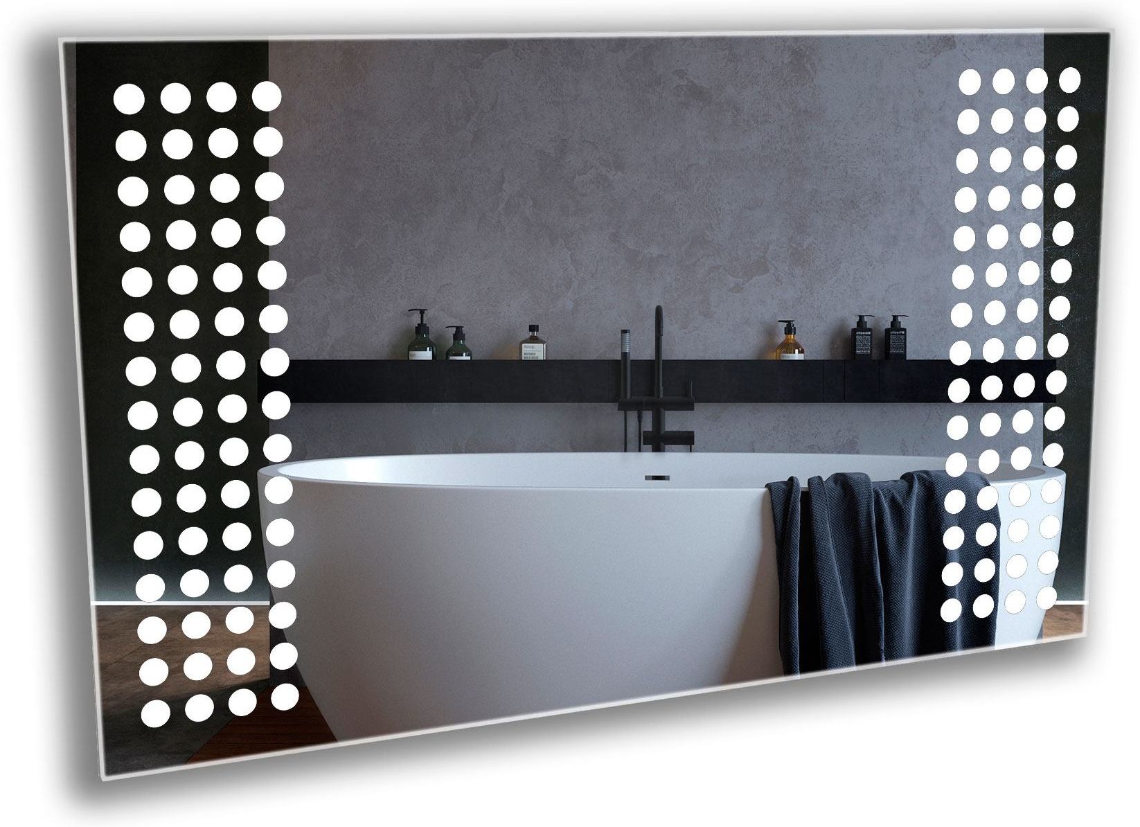 

Зеркало в ванную с LED-подсветкой StudioGlass 6-8 90х65 см