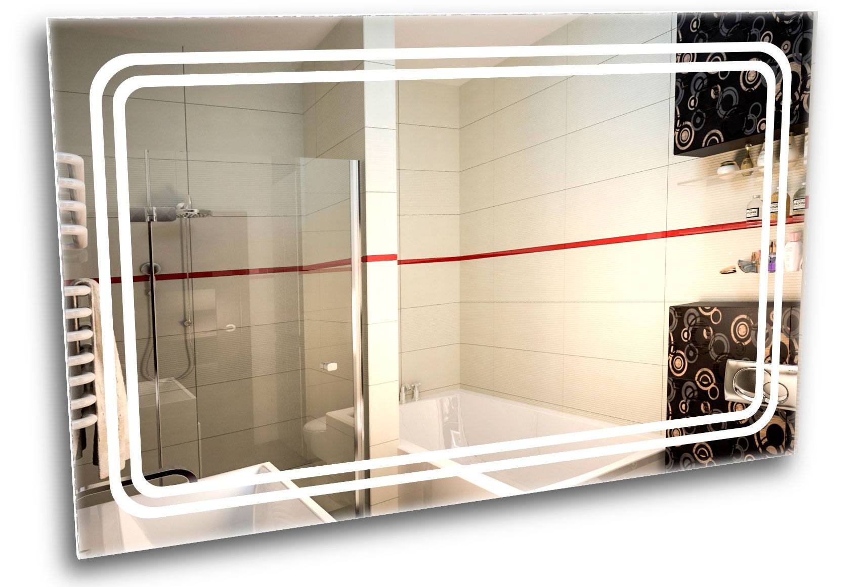 

Зеркало в ванную с LED-подсветкой StudioGlass 6-10 100x80 см